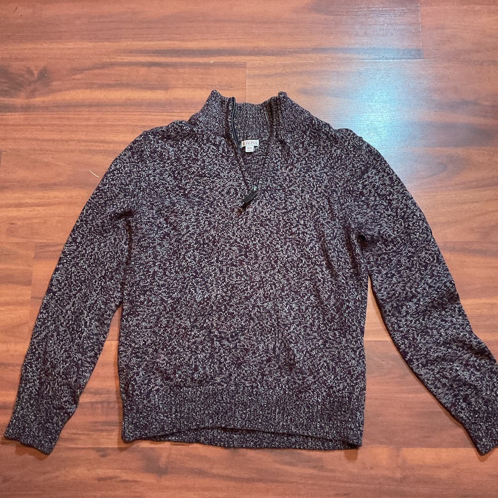 Purple patterned zip up